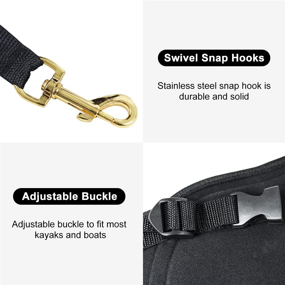 AQUARM Kayak Seat Deluxe Padded Canoe Adjustable