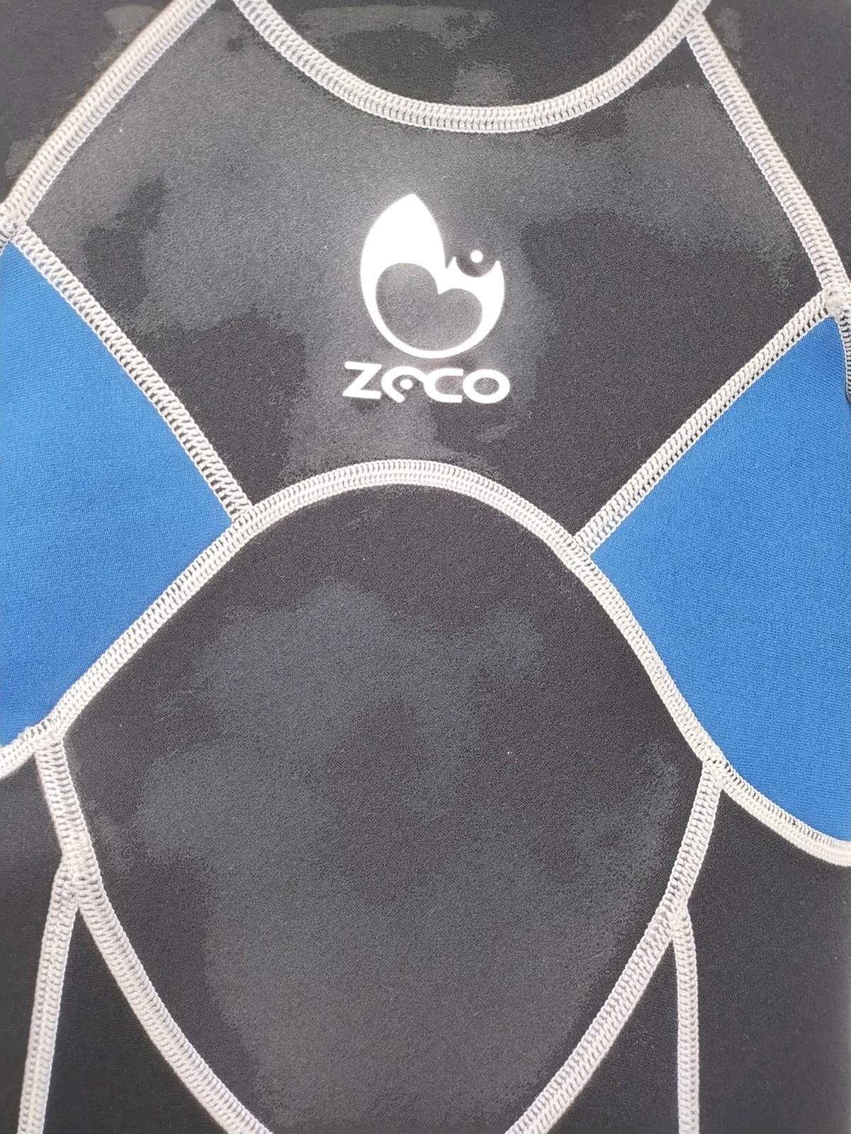 ZCCO 2.5mm Neoprene Wesuit Kids Boys Ziper Full Suit Long Sleeve Surf Black XS