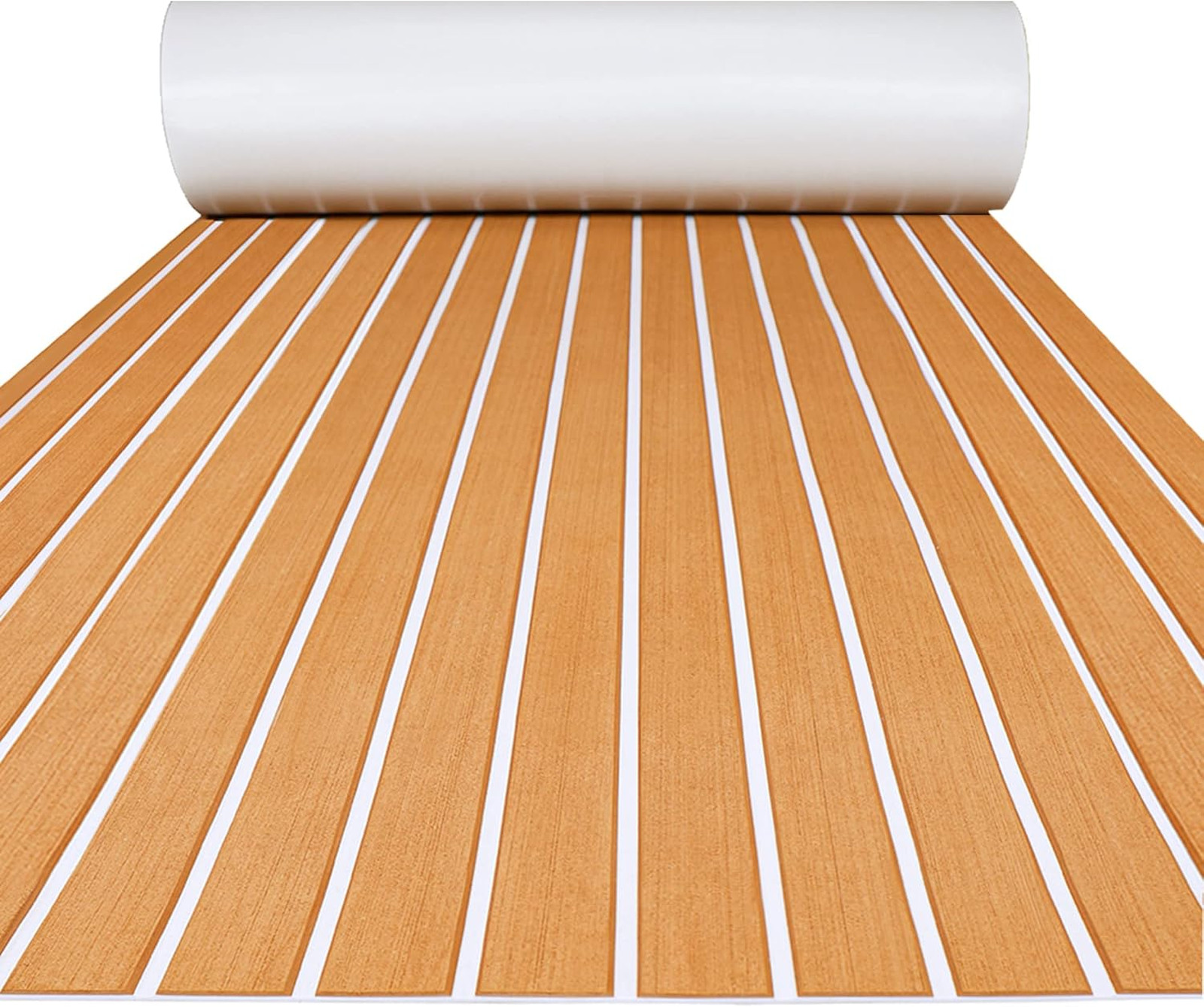 Boat Flooring EVA Foam Faux Teak Marine Decking Sheet for Motorboat Kayak RV and