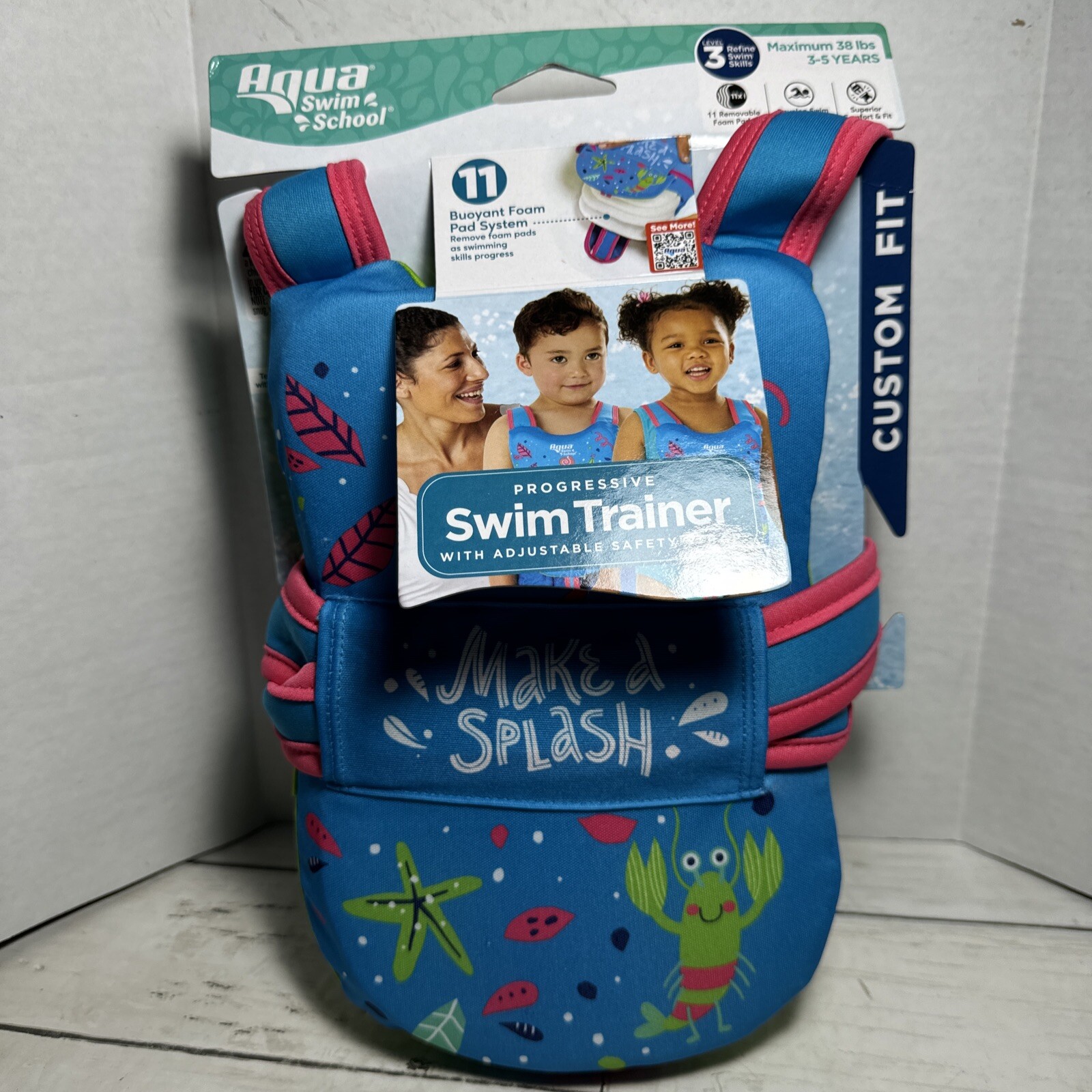 Progressive Swim Trainer Aqua Swim School Level 3 -38 Lbs Max 3-5 Years