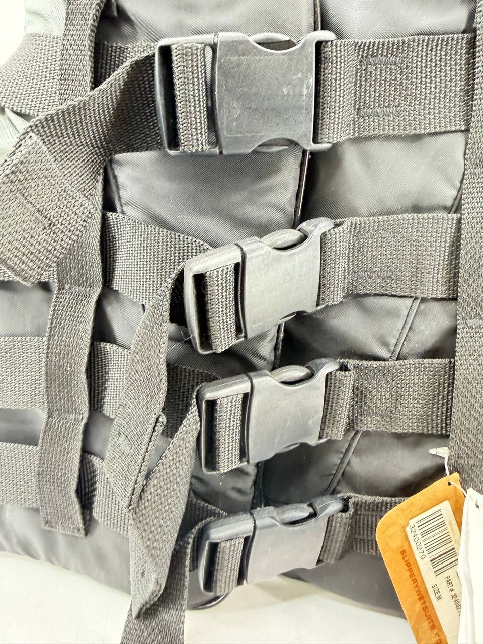Slippery Wetsuits Type III PFD Life Jacket Gray Black Adult Size M New
