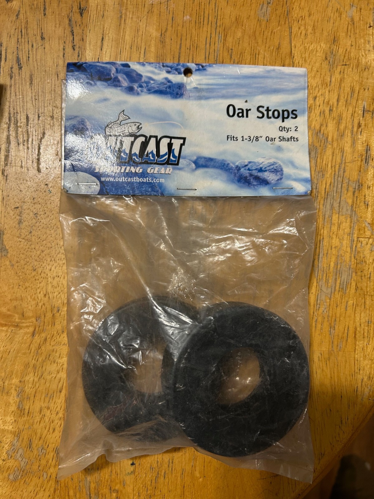 Outcast Oar Stops for 1 3/8″ oar shafts. New old stock