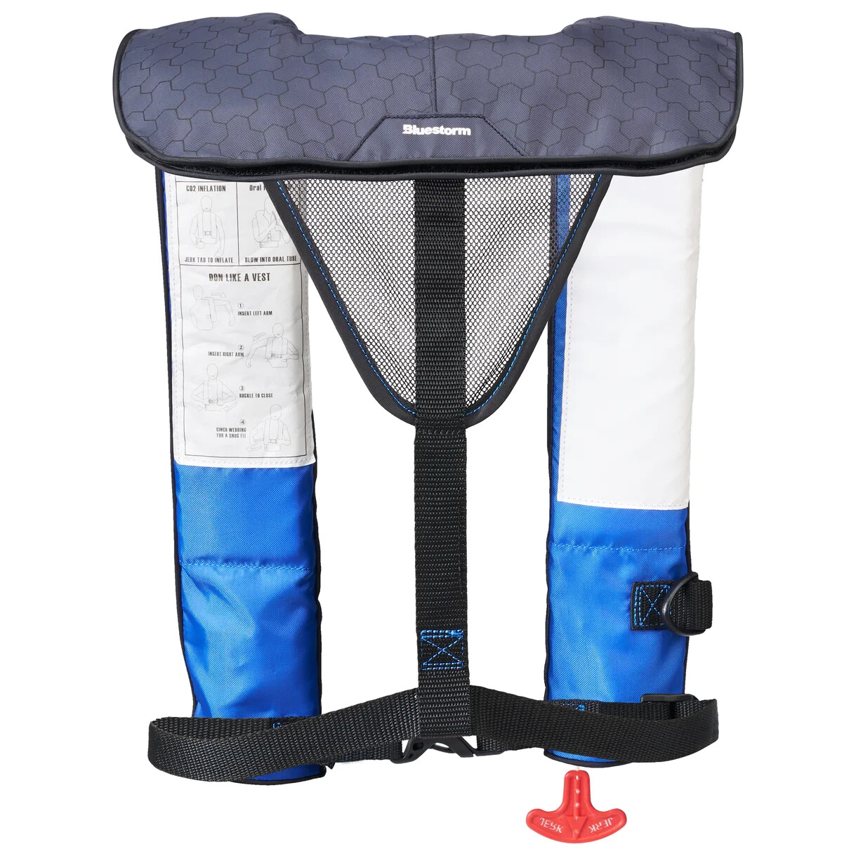Bluestorm A/M-26 Inflatable Life Jacket – Deep Blue – US Coast Guard Approved
