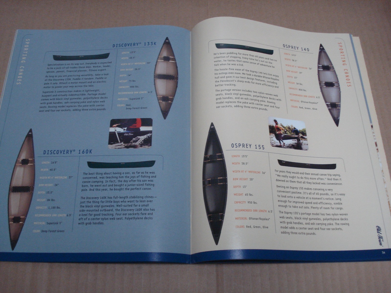 2002 Old Town Canoes, Kayaks & Accessories Catalog