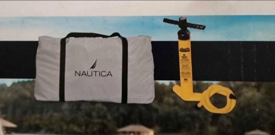 Nautica 8′ X 5′ Inflatable Floating Dock – Pump & Storage bag included