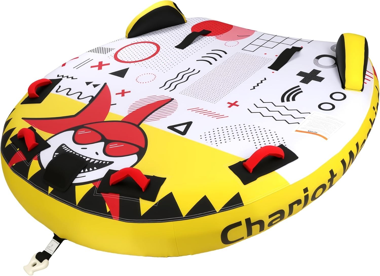 Towable Tube Boating 2 Person Lay-On Style Inflatable Towable W/ Heavy Duty