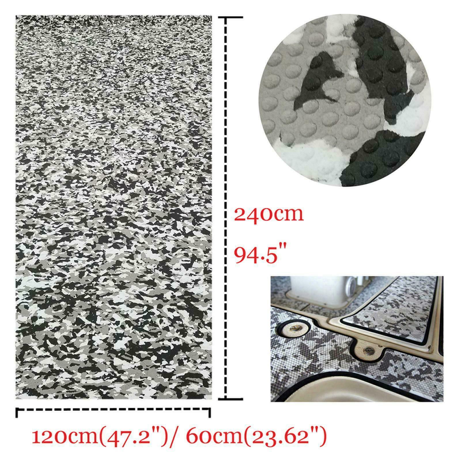 Boat Yacht Flooring Teak Decking Sheet Marine Gray Camo Non-slip Carpet EVA Foam