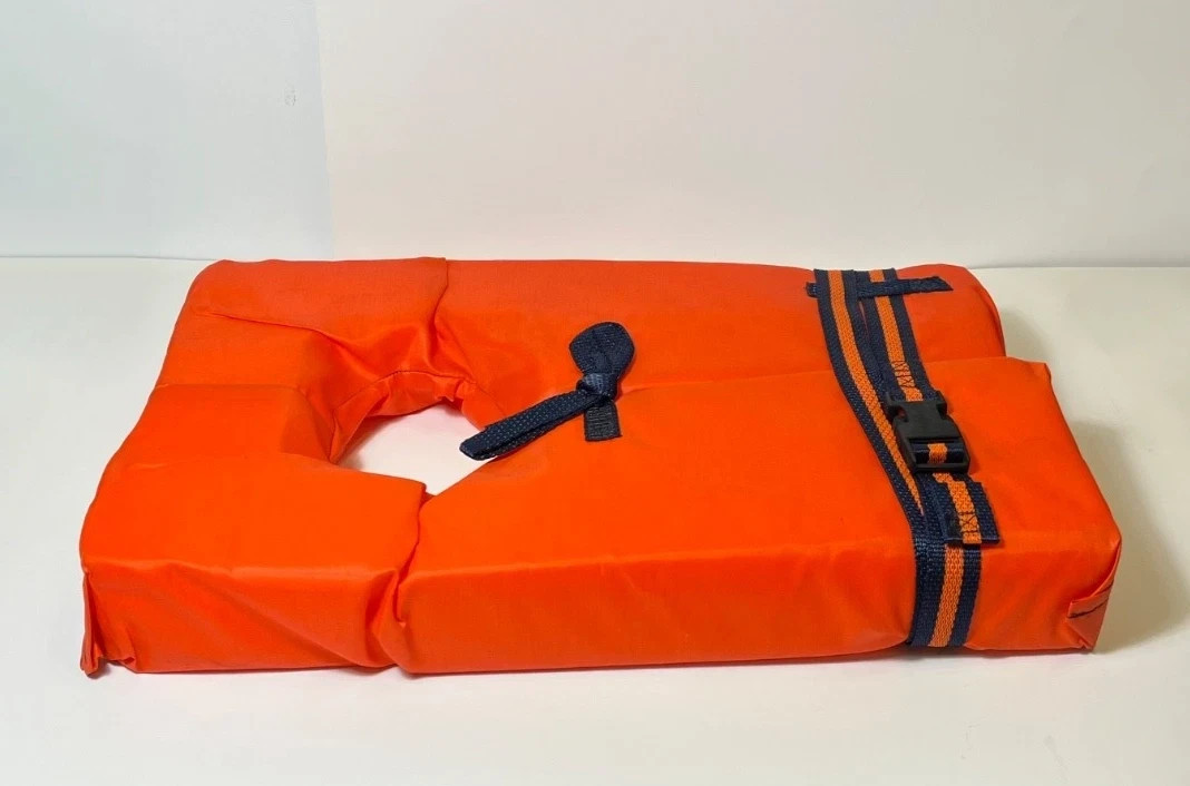 Adult’s Kent Buoyant Life Vest Supports Over 90 lbs Neon Orange TYPE 2-P.F.D USA