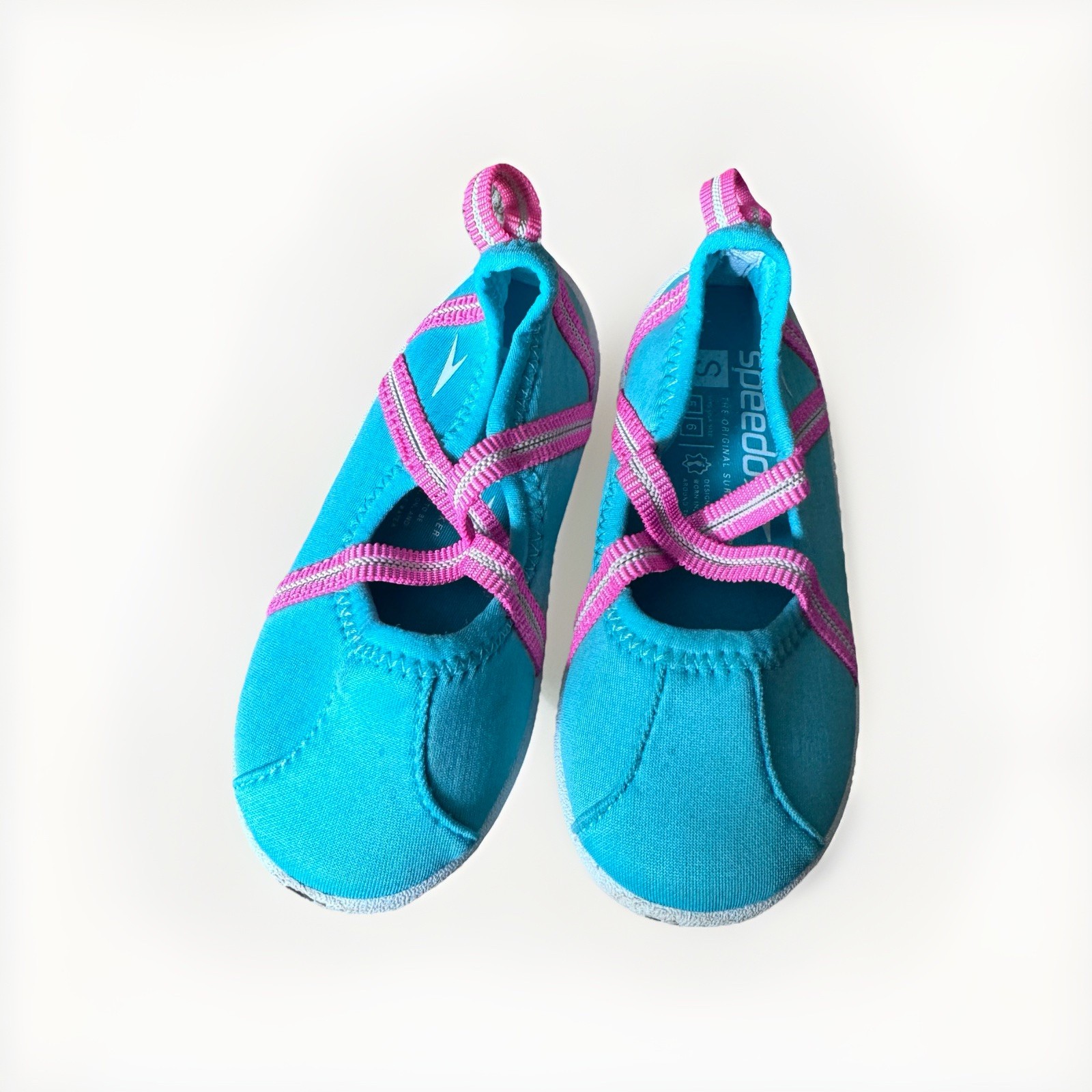 Toddler Girls 5 6 Speedo Water Shoes Swim Shoes Turquoise