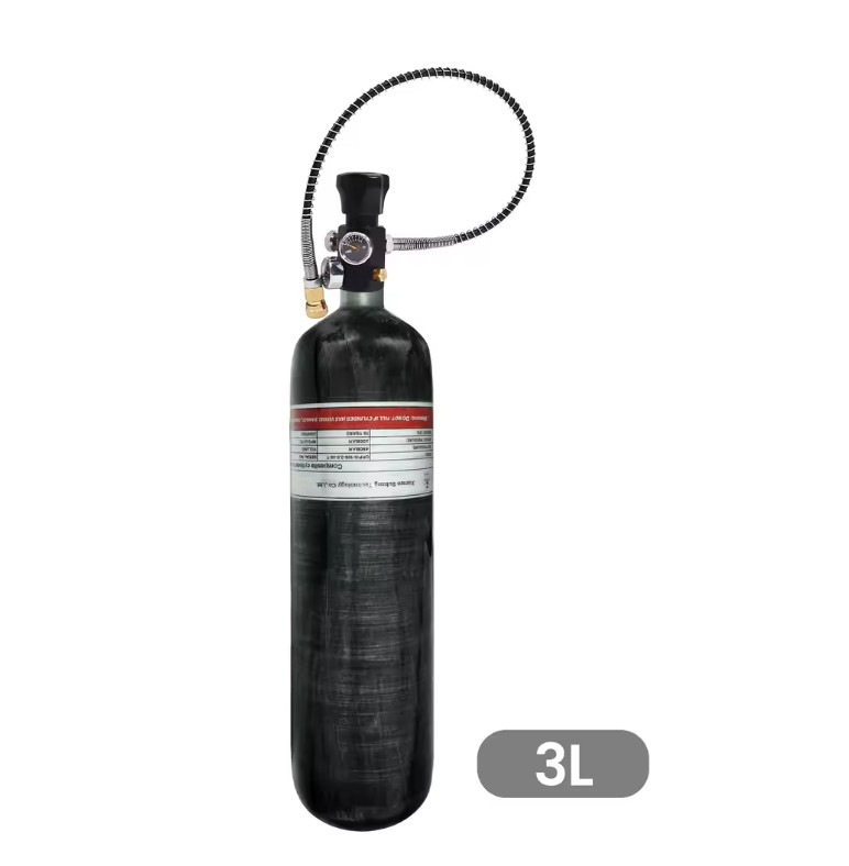3L / 6.8L Carbon Fiber Cylinder High Pressure Air Tank Fill Station Scuba Diving