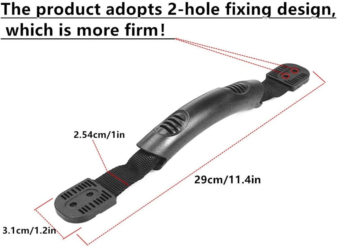 Kayak Replacement Handles Double Hole 4 Pack Rubber Kayak Pull Carry Handle w…