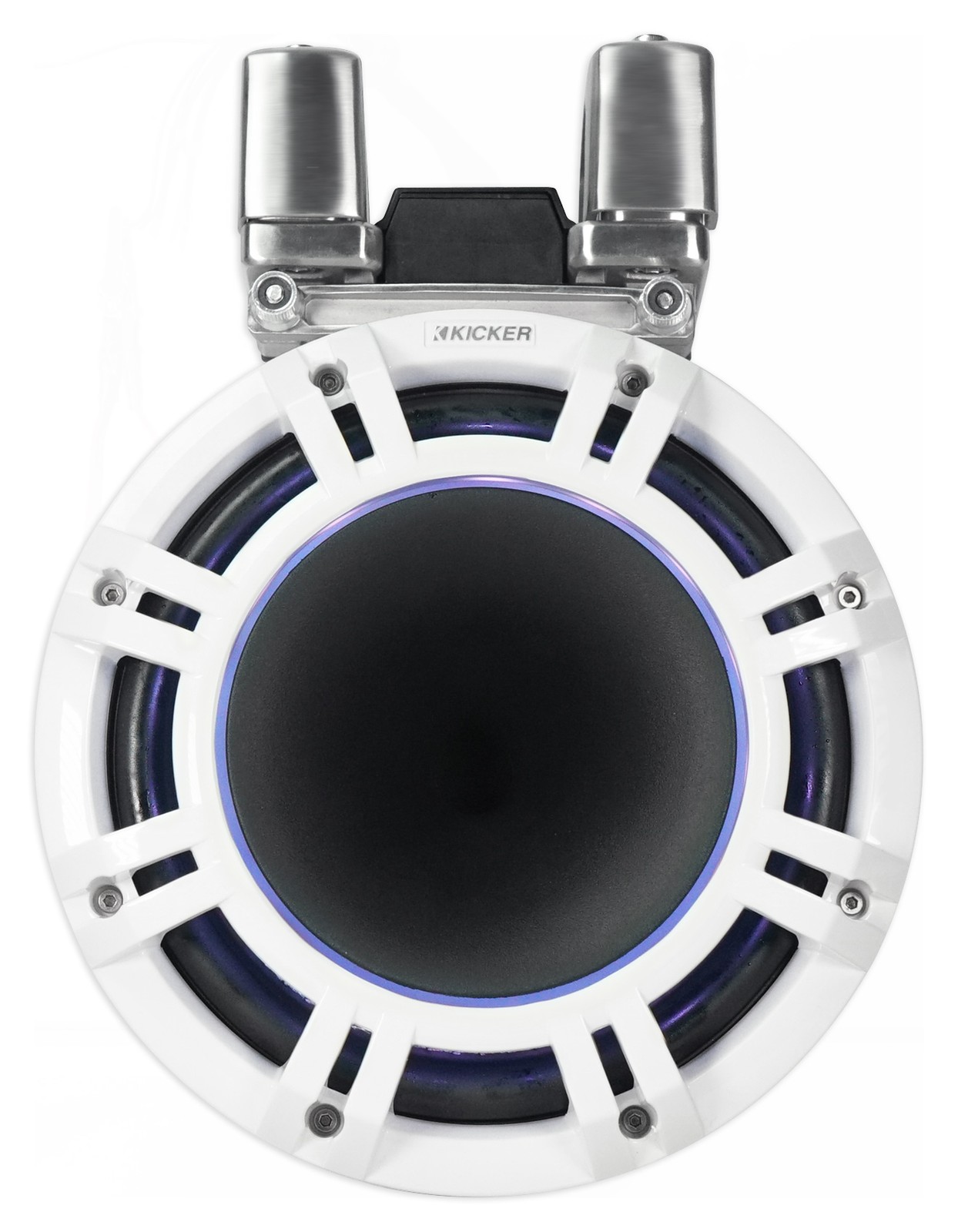 Pair Kicker KMTC9 HLCD 9″ White Wakeboard Tower LED Speakers+(2) Party Speakers