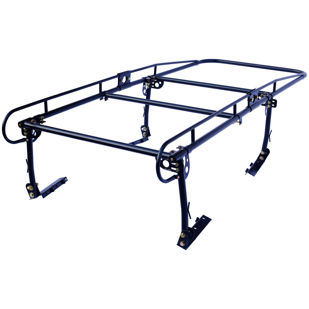 1000 LBS Adjustable Truck Contractors Rack Ladder Pickup Kayak Lumber Rack Side