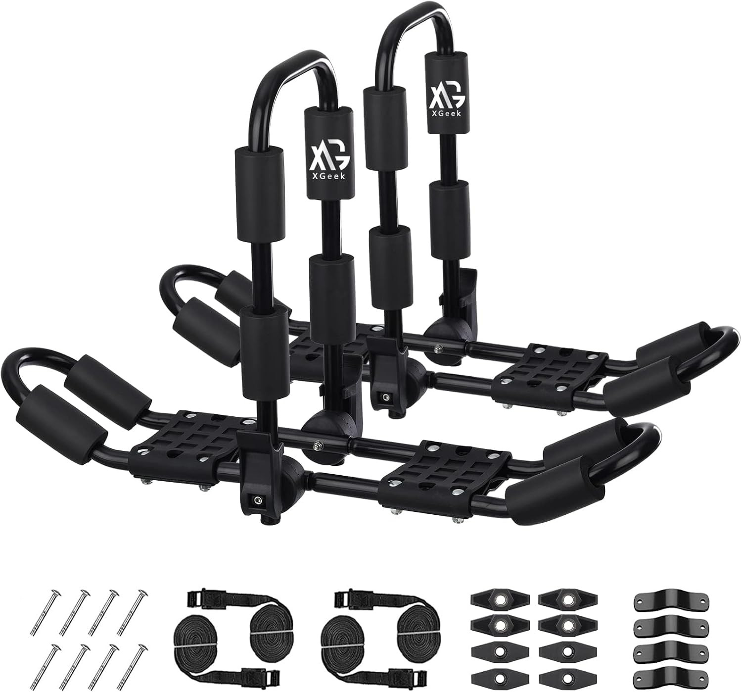 Kayak Roof Rack 4-In-1 Set of 1 for Kayak, Surfboard, Canoe and Ski Board Roofto