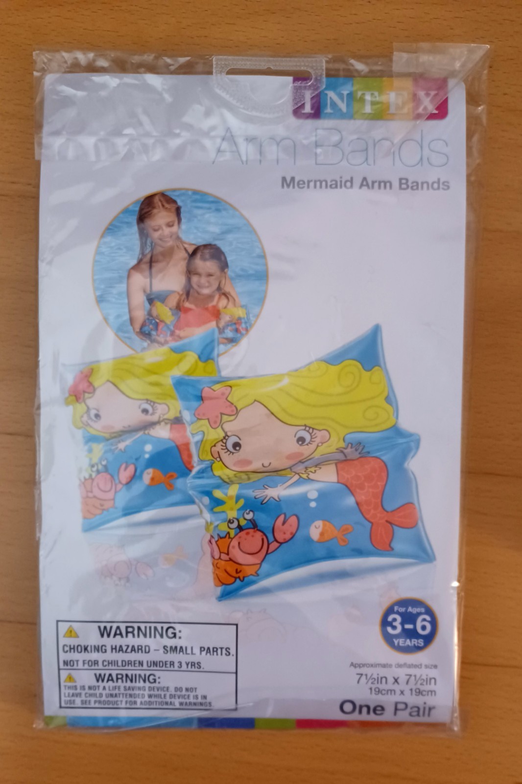 INTEX Inflatable Arm Bands Mermaid Fun Pool Float Beach Swimming 3-6 Years