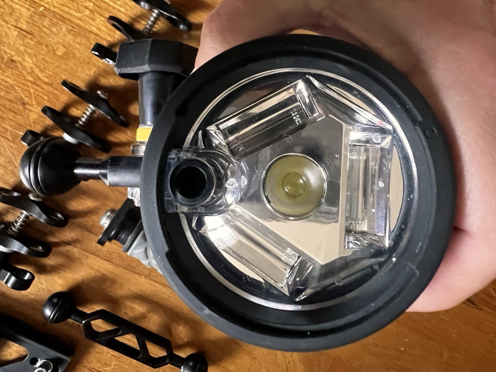 SEA & SEA YS-110a TTL STROBE-Never Used+2 Camera Plates,Serfas Post+Conn.+AKONA