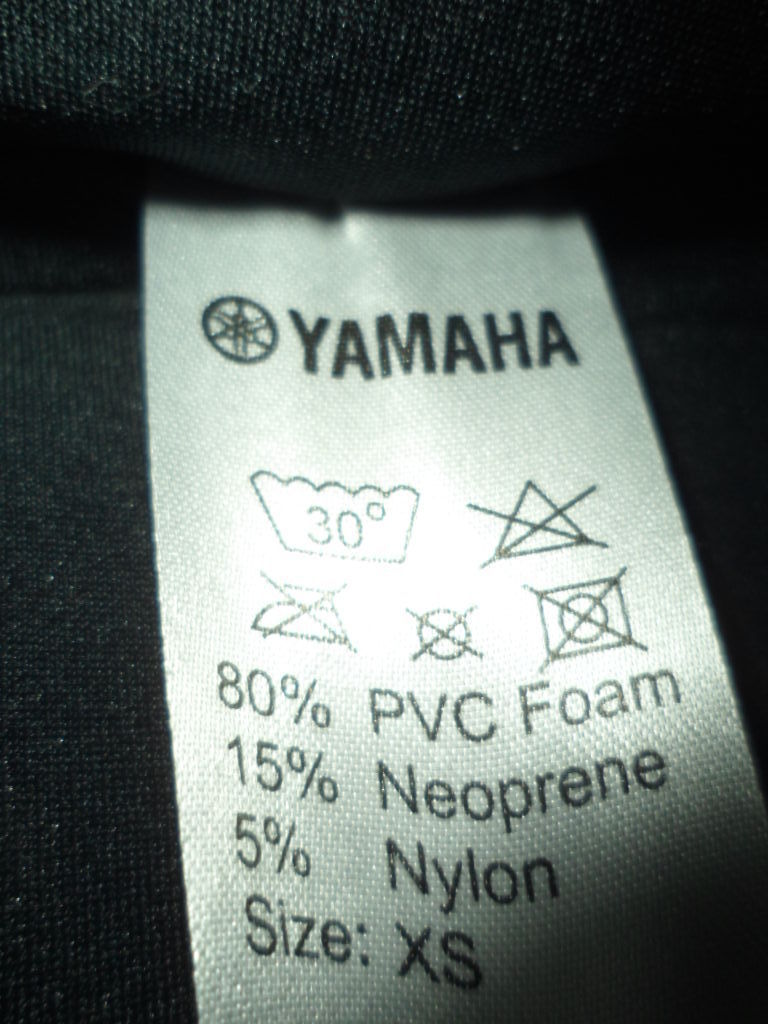 NOS Yamaha Men’s X Small Neoprene 2-Buckle PFD Life Vest MAR-07VNE-GY-XS