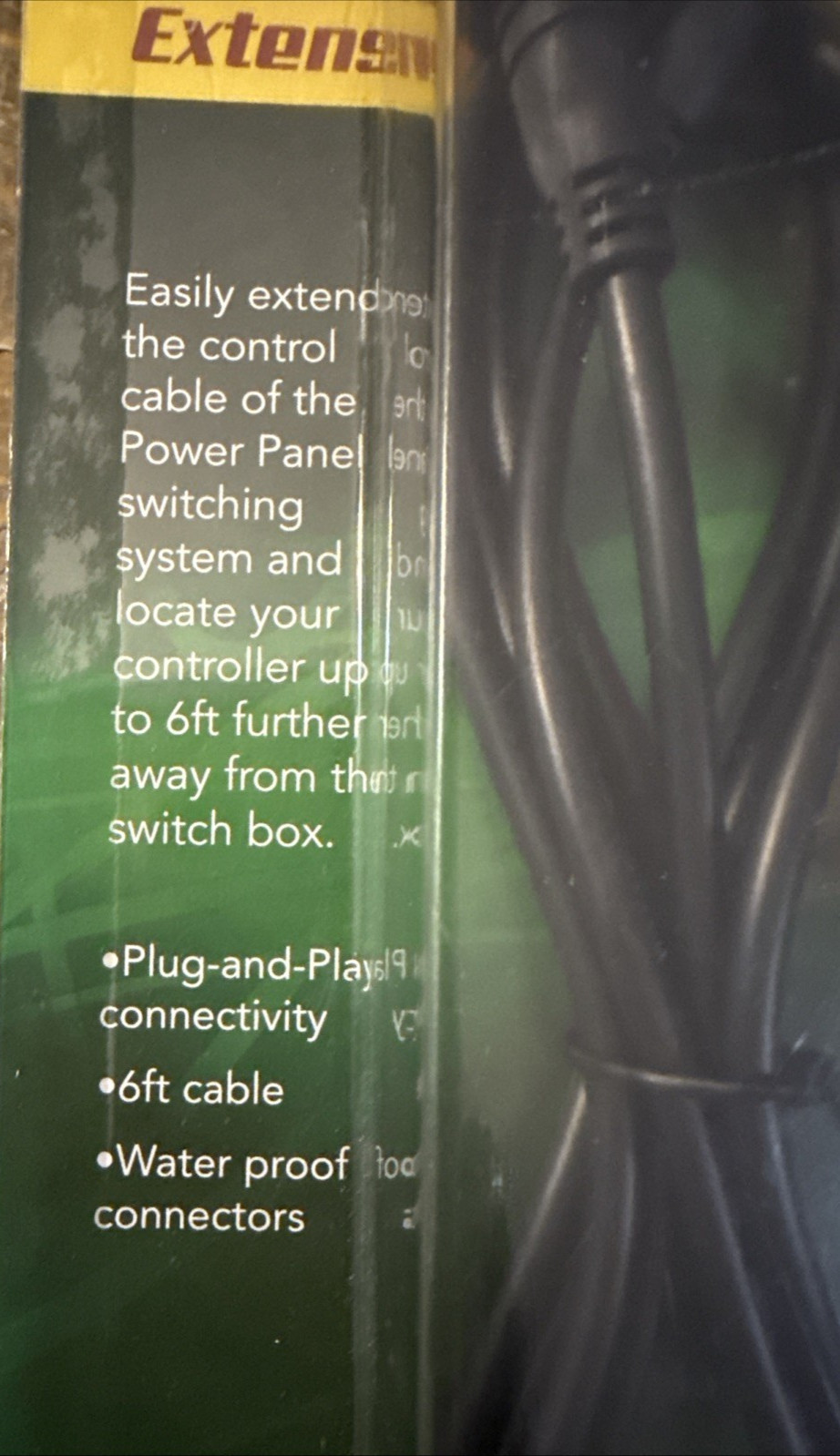 Yak-Power 6ft Control Cable Extension-Dana-Brand New-SHIPS N 24 HOURS