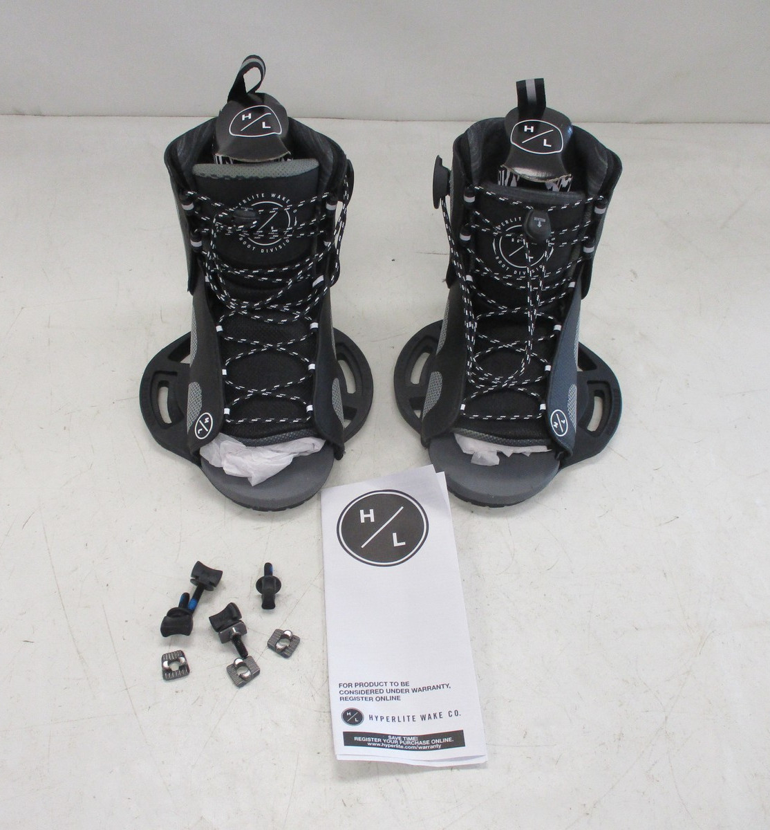 HYPERLITE (2026) REMIX KIDS WAKEBOARD BOOTS SIZE K12-Y2 BLACK 22393205 BOAT
