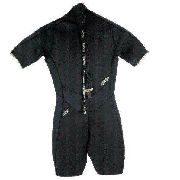 Bare Velocity Wetsuit Size 8 Black Surf Scuba Dive Ocean 2MM Progressive Stretch
