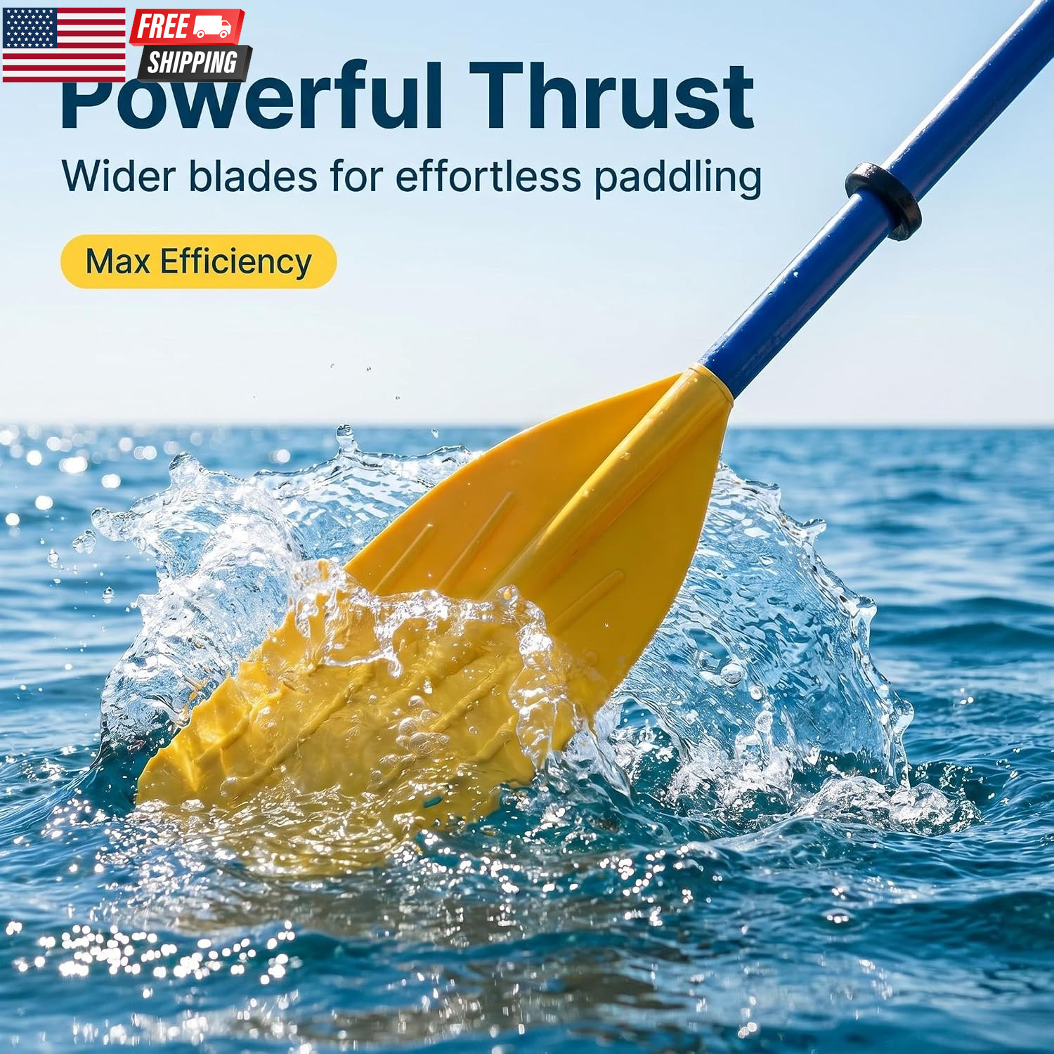 Boat Oars 2 Pieces Kayak Paddles Detachable Canoe Paddle Inflatable Boat PVC Oar