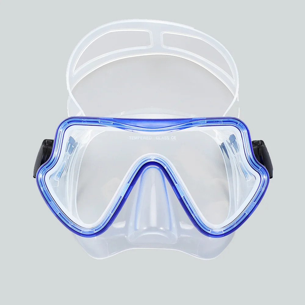 Diving Mask Snorkeling Goggles Panoramic HD Tempered Glass Anti Fog Mask Swim