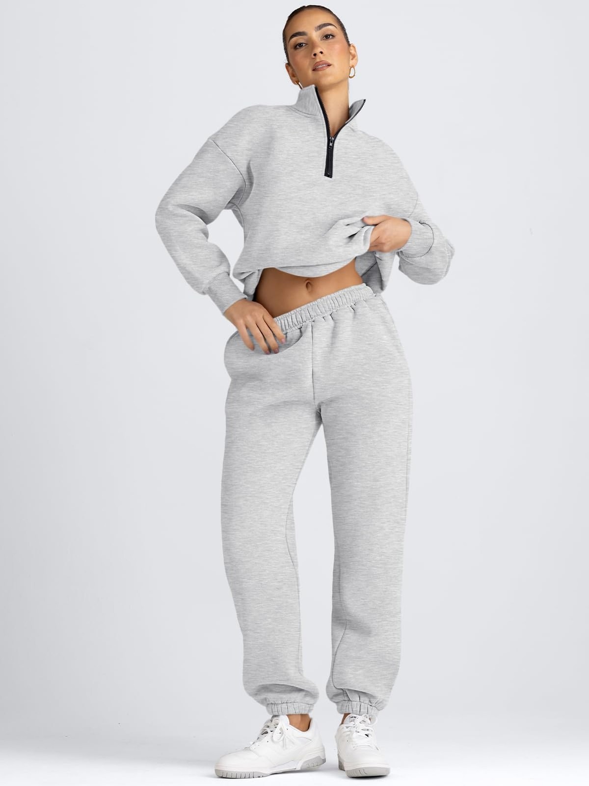 AUTOMET Women’s Sweatsuits 2 Piece Outfits Casual Airport and Travel Lounge S…