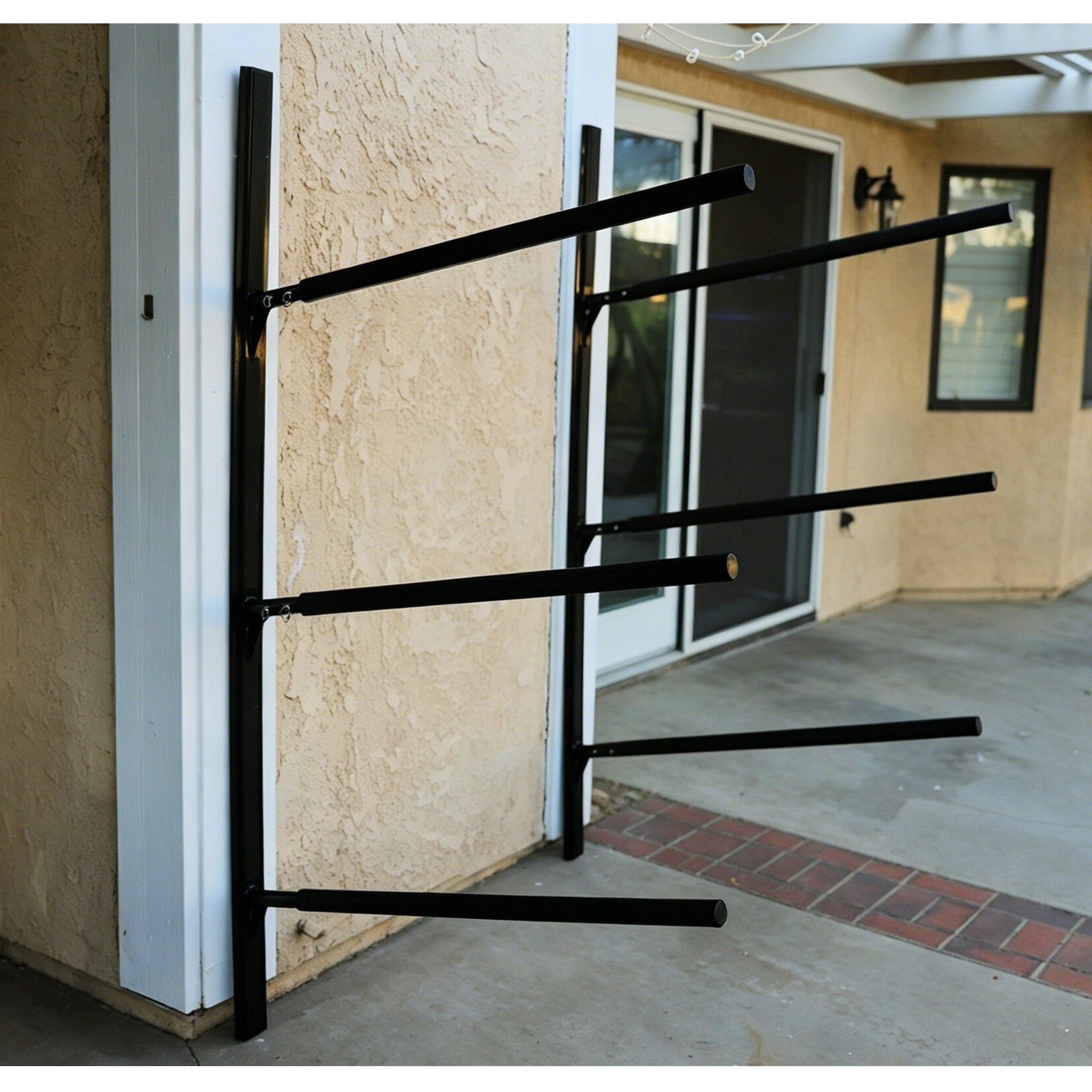 Heavy Duty T6061 Aluminum Wall Mount Rack Storage Rack Suit 3 Kayaks Or 3 Canoes