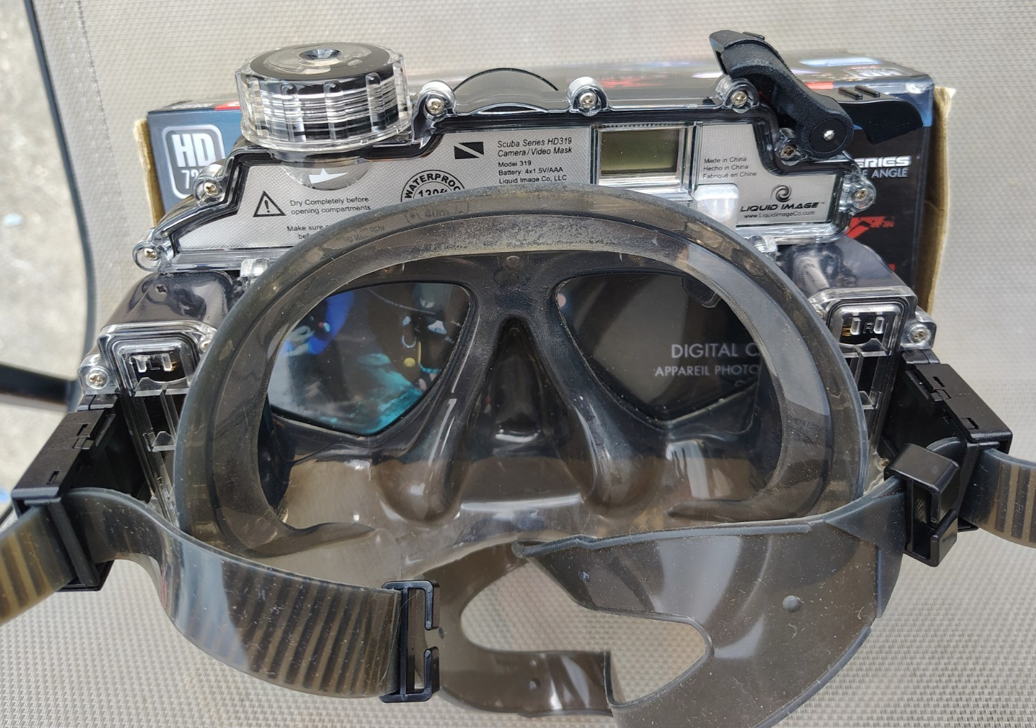 Liquid Image SCUBA GOGGLES w/12 MP Digital Camera / Video to 130′ AS-IS