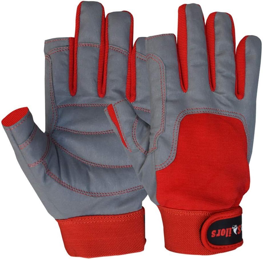 Sailing Gloves Cut Finger Grip Kayaking Surfing Fishing Men Women Deckhand Glove
