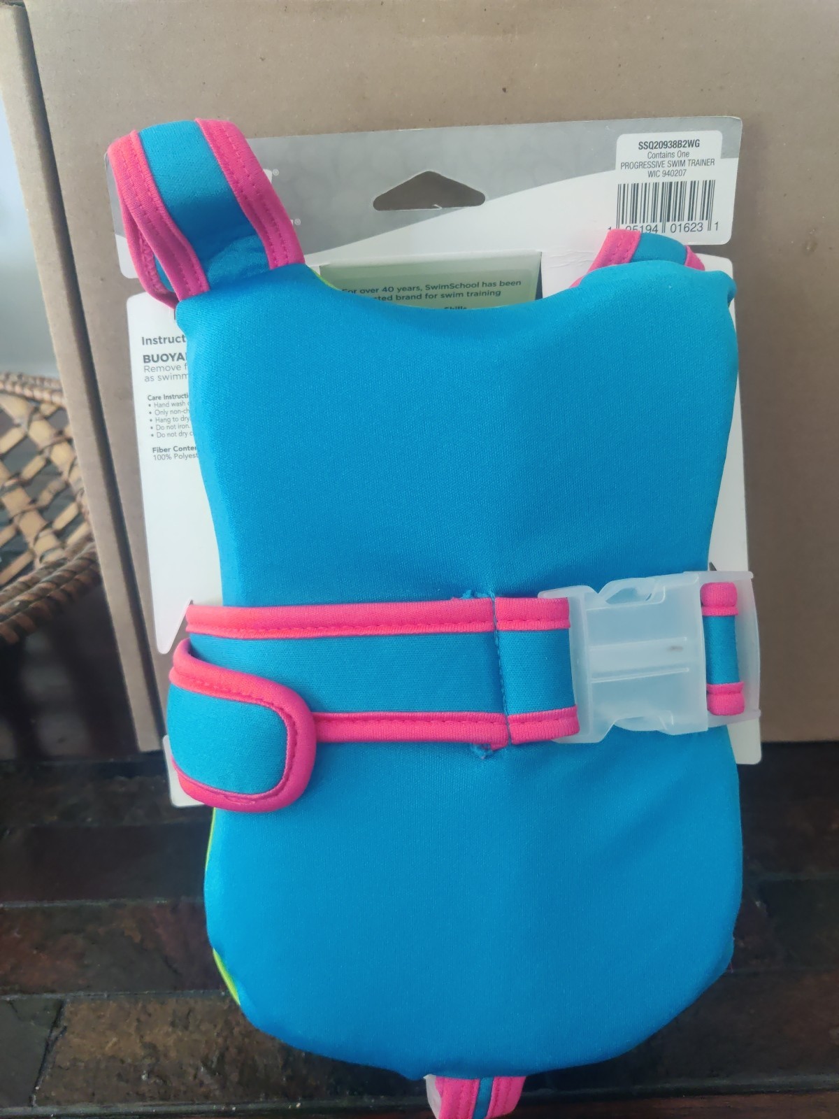 Swim School Progressive Swim Trainer Level 3 Safety Vest Ages 3-5 Max 38 lbs