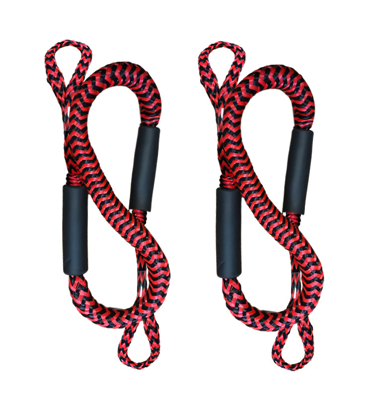 Pactrade Marine Bungee 2 Pieces Dock Line Mooring Rope 3ft EVA Foam Floats