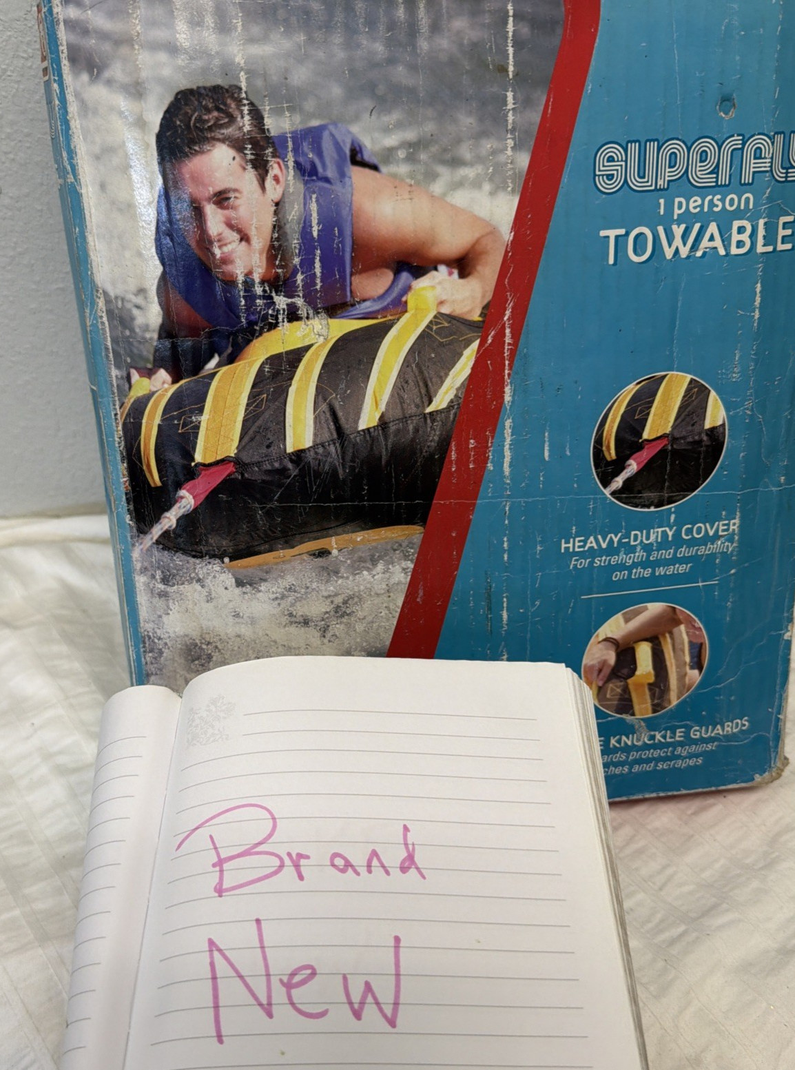 NEW Box Coleman Superfly inflatable Towable tube Heavy Duty Boat Watersport Raft