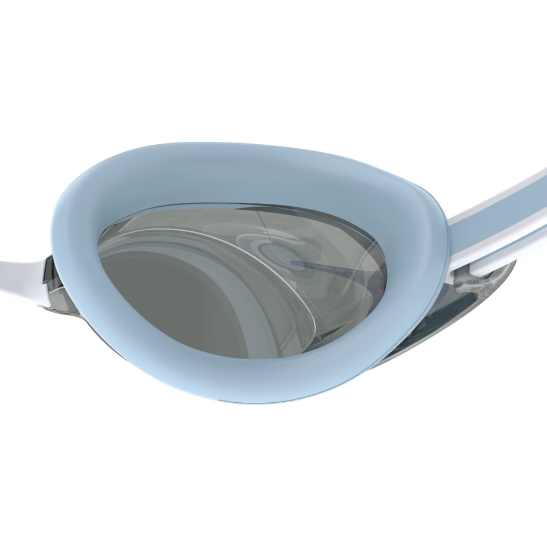 Speedo Women’s Vanquisher 3.0 Mirror Anti-Fog Swimming Goggles, Blue/Gray