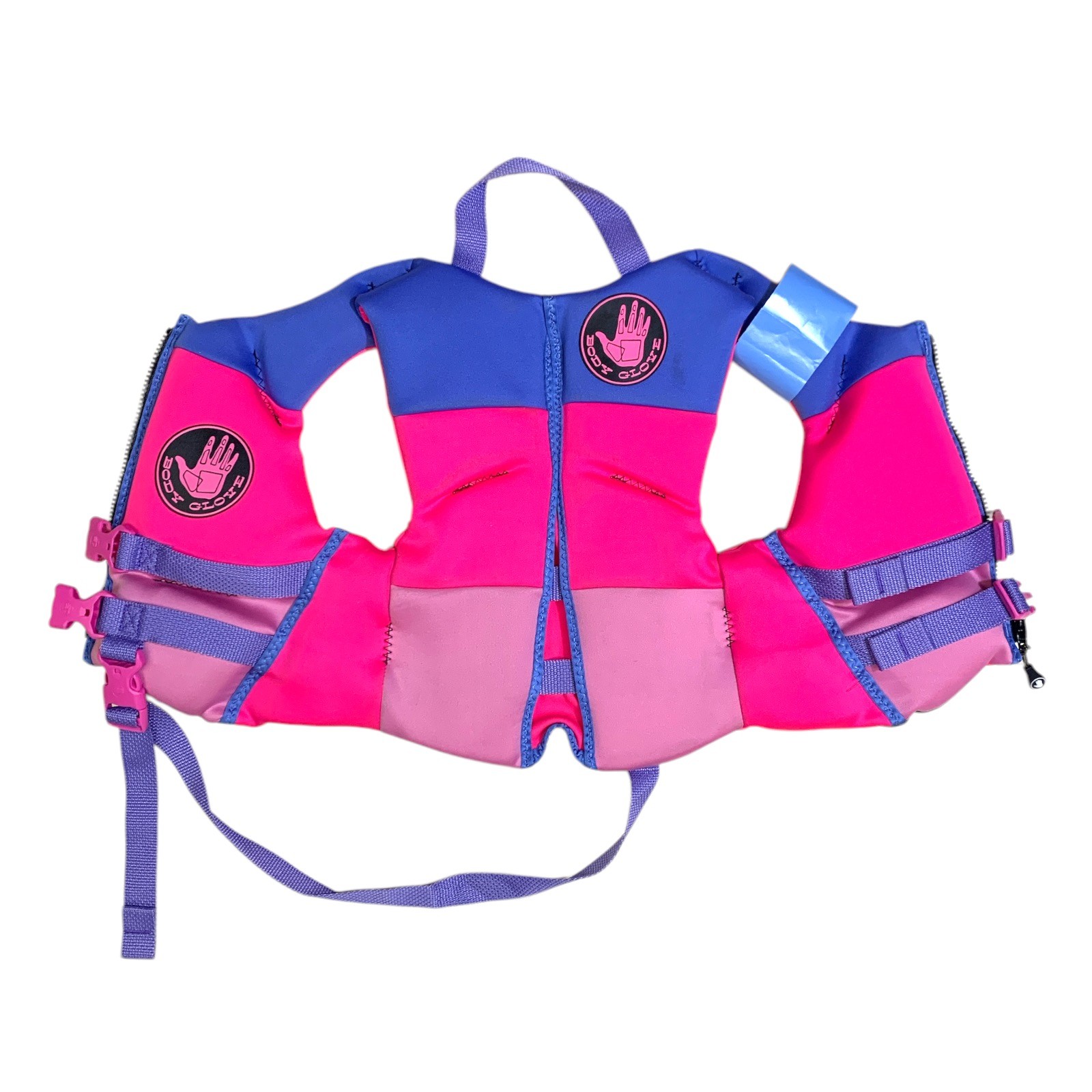 Body Glove Girl’s PFD USCG Approved Life Jacket, 33-55LBS, Pink/Purple