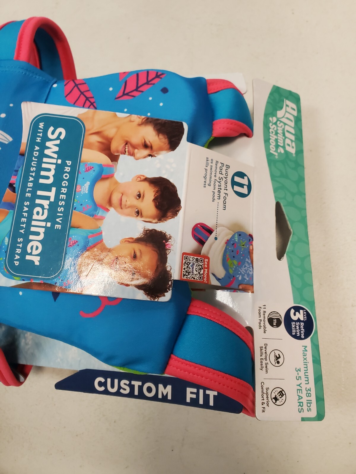 Aqua Swim School Progressive Swim Training Vest Level 3 Ages 3-5 (6231-R9P1b)