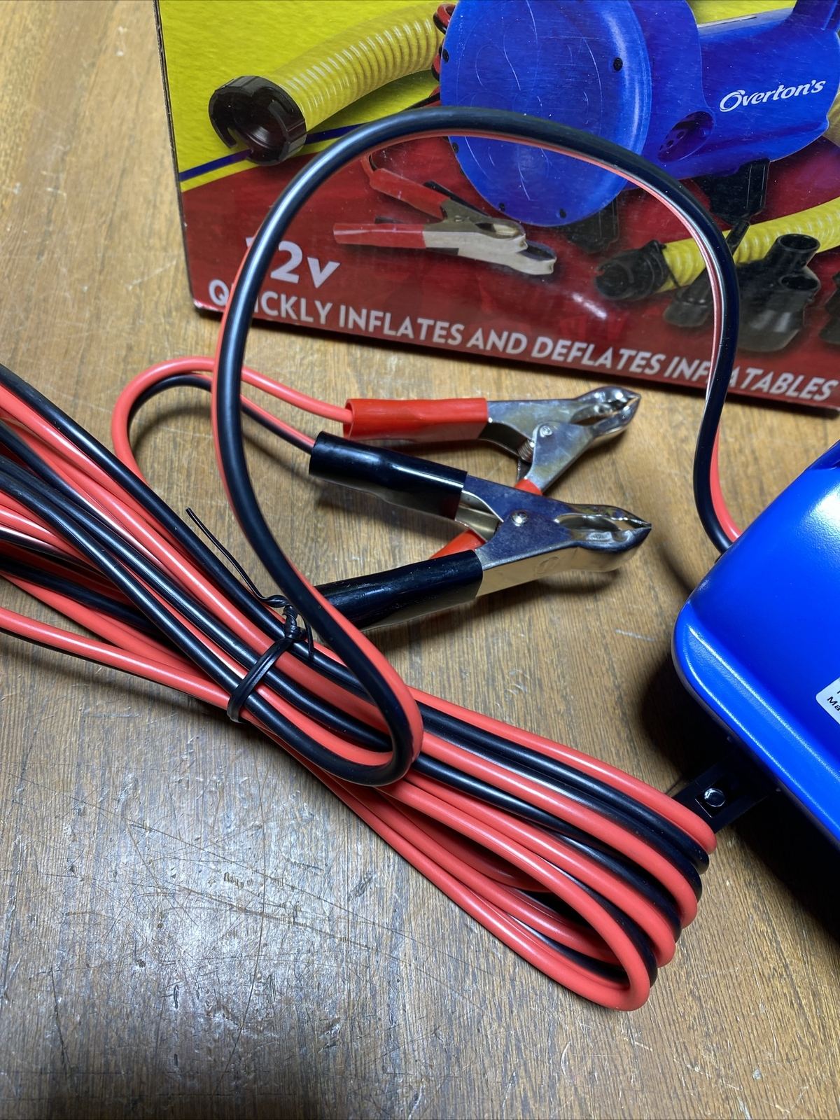 OVERTONS High Pressure PUMP Inflator & Deflator 12V MARINE AUTO BOAT
