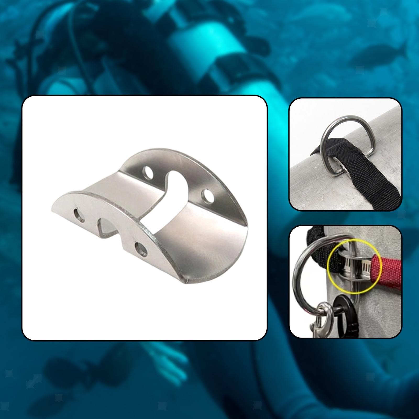 Scuba Side Mount Tank Holder Sturdy Universal Fixing Backplate Clip Lightweight