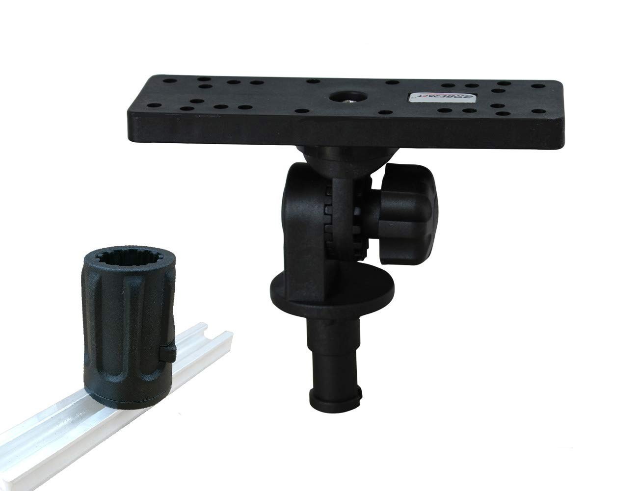 Universal Electronic Mount for Kayak Track System – Fish Finder Holder, Adjustab