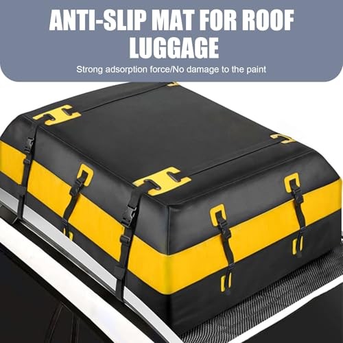 Car Roof Rack Pads, 47″ x 39″ Non-Slip Roof Cargo Bag Protective Mat, PVC Soft