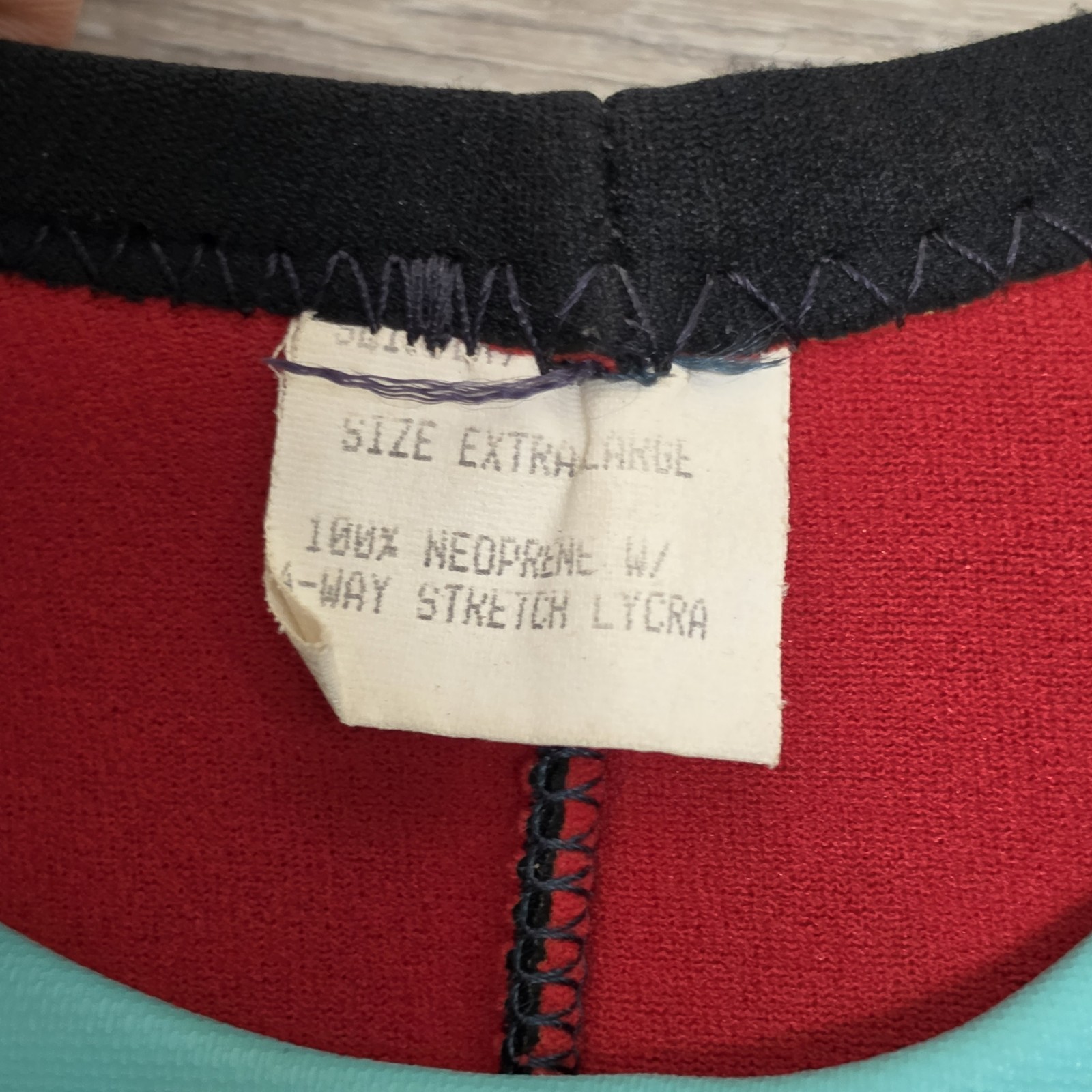 Vintage Slippery USA 2 Piece Wetsuit Set Jacket Farmer John Teal Purple Youth XL