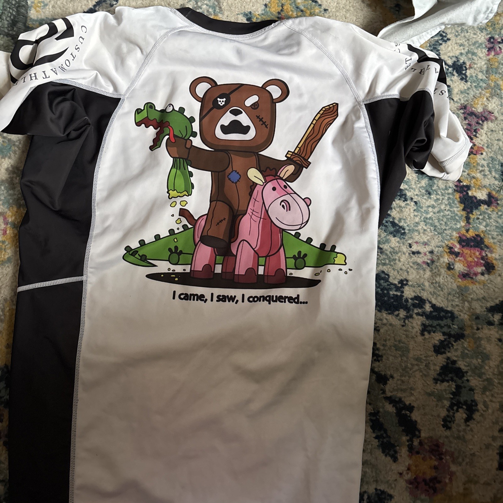 Rash Guard Size M I Came I Saw I Conquered Custom Athletics