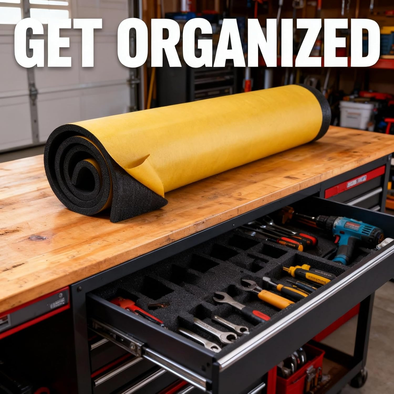 Self-Adhesive Marine Foam Roll – Black 60″x16″x1/2″ Water-Resistant Padding