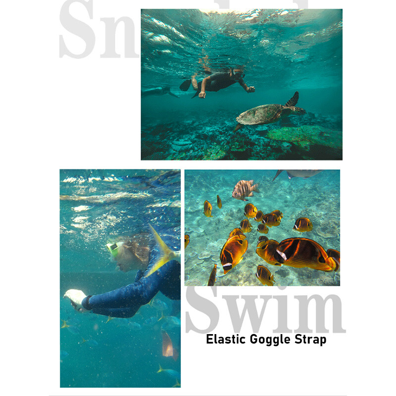 Freediving Mask Stainless Steel Oval Shape Rubber Mask Diving Goggles