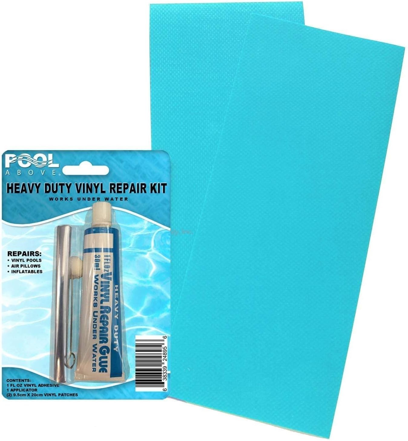Inflatable Repair Patch Kit – 4″x10″ Heavy Duty Vinyl with Adhesive Applicator