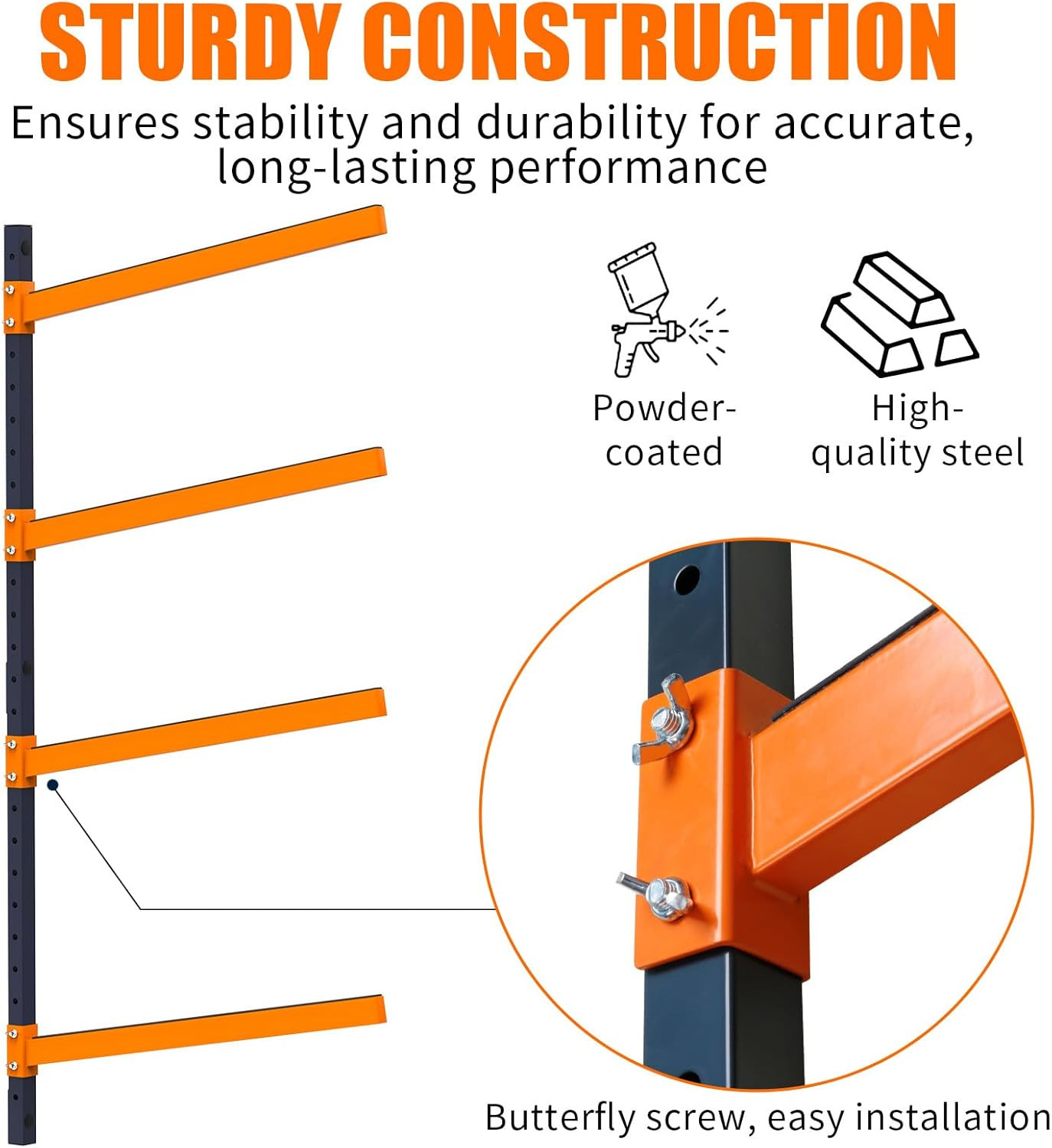 Kayak Storage Rack, Wall Mount Kayak Racks for Indoor Outdoor Storage, Heavy Dut