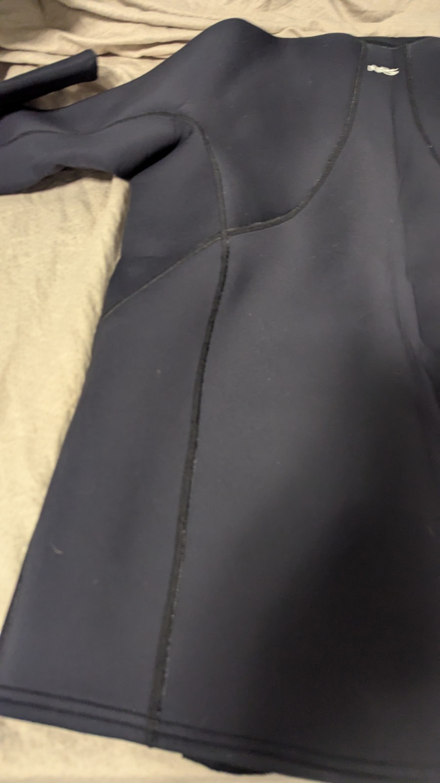 NRS HydroSkin Men’s Wetsuit Jacket Black Neoprene Size M Made in Thailand