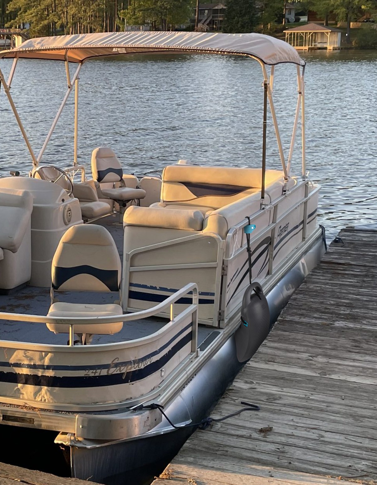 KEMIMOTO 2PCS Boat Bumpers Marine Docking Pontoon Fenders with Locking Grooves