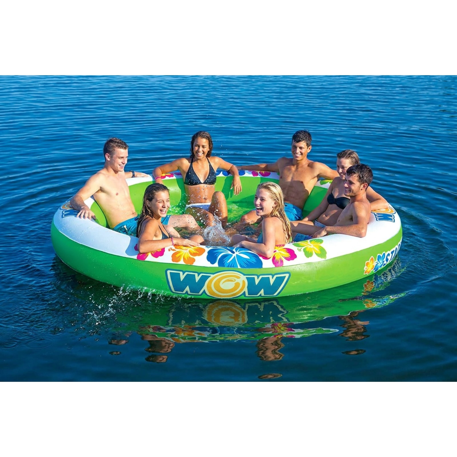 WOW Sports Floating 6 Person Water Lounge & Island – Stadium Islander