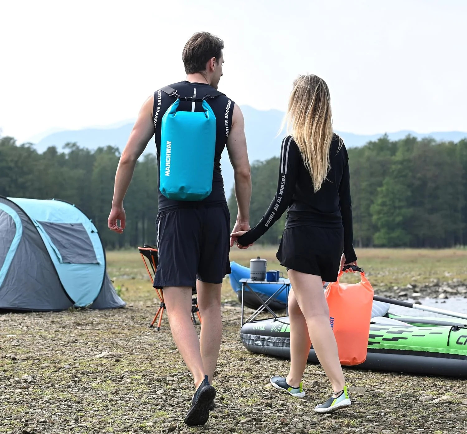 MARCHWAY Floating Waterproof Dry Bag Backpack 5L/10L/20L/30L/40L, Roll Top Sack